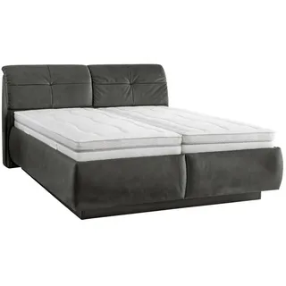 Beldomo - Sleep Polsterbett , Grau , Textil , massiv, Schichtholz , H3 + H4 , Höhe ca. 26 cm , 180x200 cm , Goldenes M, Made in Eu , Bezug abnehmbar/waschbar, für verstellbare Lattenroste geeignet, Tragegriffe, atmungsaktiv,Bettkasten, gepolstertes Kopfteil, Stoffauswahl, in verschiedenen Größen erhältlich, Matratze in verschiedenen Härtegraden erhältlich,Federleisten mit Duokappen, individuelle Liegehärteeinstellung, verstellbar , Schlafzimmer, Betten, Polsterbetten