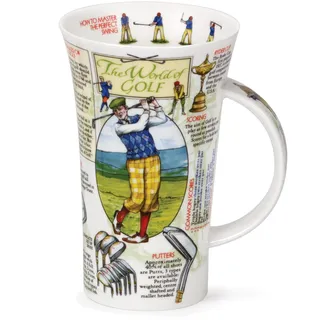 Dunoon Glencoe World of Golf Dunoon Becher, Keramik, Becher, Mug, 500 ml, Zylindrisch, Isoliert, Wiederverwendbar, Trinkbecher