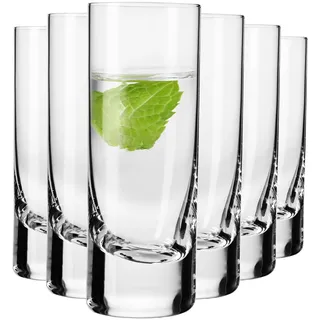 Krosno Vodka Tequila Shot Gläser | 6er Set | 65 ml | Ideal für Zuhause, Restaurant und Empfänge | Spülmaschinenfest