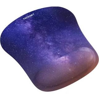 TECKNET Mauspad mit Gelkissen, Memory Foam Mousepad Ergonomisches Wasserdicht Komfort Mausmatte mit Handgelenkpolster Handauflage für Alle Maus Offfice Heim Computer Laptop