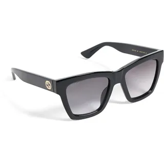 GUCCI Womens GG1714S Sunglasses, Black-Black-Grey, 54