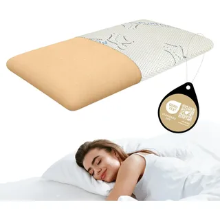 REM-Sen Thermoplastisches orthopädisches Kopfkissen Nackenkissen Ergonomisches Seitenschläferkissen Kissen aus Soft Memory Visco Soja Formeinsatz 70x40 13cm