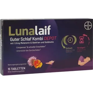 Bayer LUNALAIF Guter Schlaf Kombi Depot Tabletten 15 St.