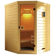 Bild von Massivholz-Elementsauna Laukkala 1 Sparset 3,6 kW OS