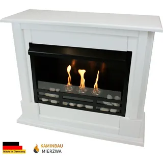 Gelkamin Ethanolkamin Kamin Modell Emily Premium Royal Weiss - Weiß
