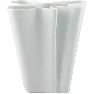 Rosenthal Vase , Weiß , Keramik , 23x23x11.5 cm , zum Stellen, auch für frische Blumen geeignet , Dekoration, Vasen, Keramikvasen