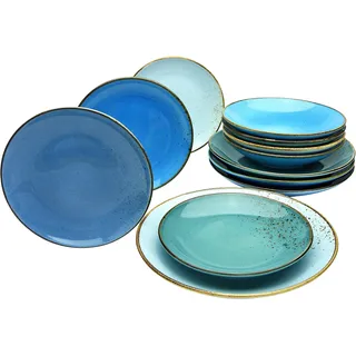CreaTable Nature Collection Tafelservice 12-tlg. blau