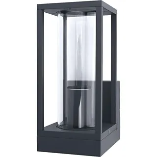 osram homelighting Außenwandleuchte Aluminium spritzwassergeschützt mit Bewegungsmelder E27 IP44 silber