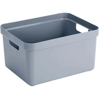 Sigma Home Aufbewahrungsbox 45,5 x 35,5 x 24,5 cm 4-tlg. blau/grau
