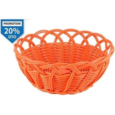 Vieux Valle Round Polypropylene Basket 20 x 9 cm Orange