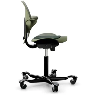 Bürodrehstuhl HÅG Capisco Puls HÅG grün, Designer Peter Opsvik, 87-115x55x47-54 cm