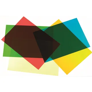 TickiT 48002 Acetate Colour Sheet (Pack of 5)