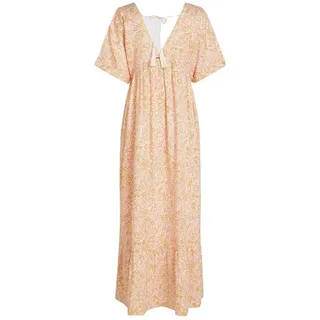 O'Neill Maxikleid Weiß Abstract Wave Beige/Orange S