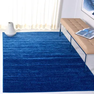 SAFAVIEH Modern Teppich für Wohnzimmer, Esszimmer, Schlafzimmer - Adirondack Collection, Kurzer Flor, Hellblau und Dunkelblau, 183 X 274 cm