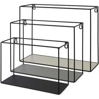 creativ home Deko-Wandregal 40 x 13 x 30 cm Bunt