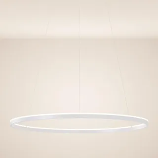 s.luce Ring 1-flg. Ø 120 cm rund Weiß Kunststoff, Metall