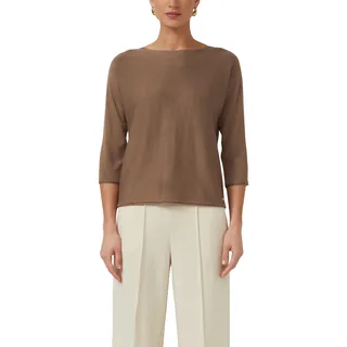 s.Oliver Damen Strickpullover – Feinstrick, U-Boot-Ausschnitt, Relaxed Fit