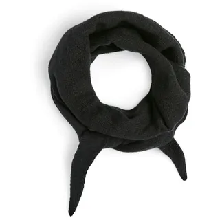 Pieces "PCKOMMA TRIANGLE SCARF NOOS BC", schwarz,