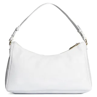 Damenhandtasche aus Rindsleder, 100% Leder, elegantes und vielseitiges Design - Weiß