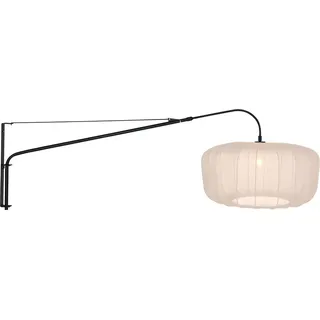 Steinhauer - wandleuchte - Elegant Classy - beige schwarz - metall textil - leselampe - E27 - 4454ZW - Beige, Schwarz