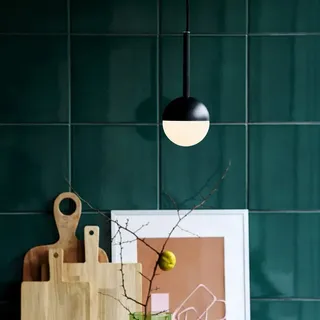 Nordlux Contina 1-flg. 30 cm rund schwarz