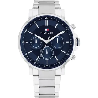 Tommy Hilfiger Tyson 1710588 Herrenuhr - Silber, Dunkelblau