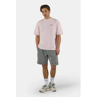 T-Shirt PEGADOR "Bovec Oversized Tee", Damen, Gr. XS, washed powder pink, Single Jersey, Obermaterial: 100% Baumwolle, bedruckt, oversize normal, Rundhals, Shirts T-Shirt, Baumwolle, oversize