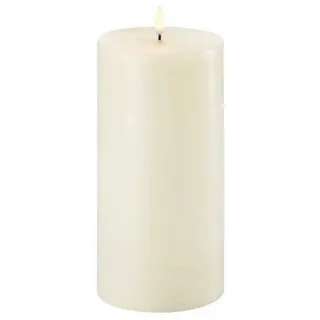uYuni LED Stumpenkerze 10,1 x 20 cm beige