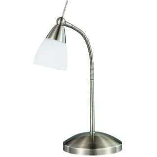 Paul Neuhaus Halogen Tischleuchte Pino Altmessing H: 22 bis 44,5 cm