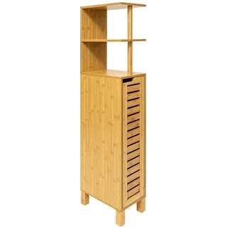 5five Simply Smart Badezimmerschrank Bambus Sicela 30/19/120 cm , Naturmaterialen , 19x120x30 cm , Badezimmer, Badmöbel, Midischränke