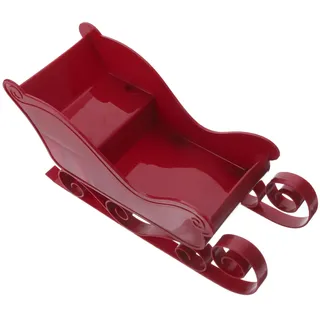 Baluue Weihnachtsschlitten Deko Klein 10.5X12X10.5Cm Mini Schlittenanhänger Weihnachtsbaumschmuck Und Party-Schlitten-Dekor Für Festliche Weihnachtsdeko