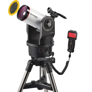 Bresser Messier MCX-102 mit 1470mm Brennweite und GoTo Teleskop EQ/AZ mit wahlweise äquatorialer oder azimutaler Montierung inklusive Stativ