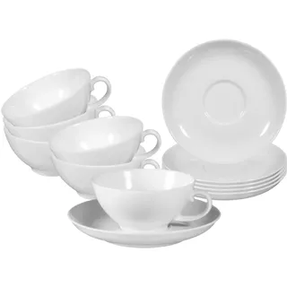 SELTMANN WEIDEN Teetasse mit Untertasse 0,14 l Weiß 6 St.