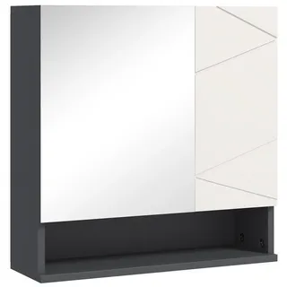 kleankin Spiegelschrank 17 cm grau