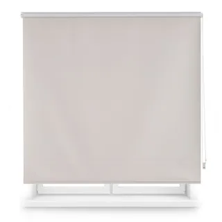 Decorblind | Thermo-Verdunkelungsrollo, Maße Rollo: 120 x 230 cm Breite x Länge/Maße Stoff: 117 x 225 cm, einfarbig, silberfarben, einfache Montage an Wand oder Decke