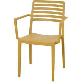 Siena Garden Stapelsessel Alley Mustard Glasfaserverstärkt 80 x 57 x 56 cm