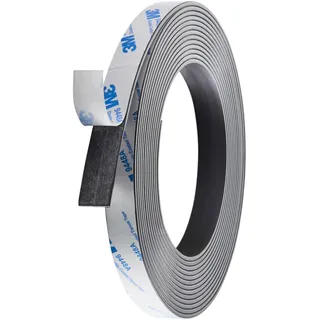 Magnetband selbstklebend, stark 15 mm | 2 mm | 5 m, Ferrit, schwarz