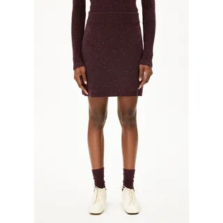 DARLAA TWEED |  Strickrock aus Bio-Woll Mix - rot (L)