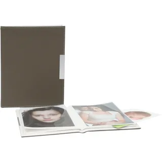 Deknudt Frames S65BP9-24-15.0X20.0 Fotoalbum, Kunstleder, für 24 Bilder, 25 x 20 x 1,5 cm, Taupe