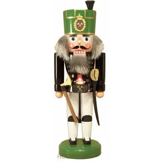 Holz- und Drechslerwaren Dieter Legler Nussknacker Bergmann Knappschaftsältester 35,5cm NEU Nußknacker Holz Erzgebirge