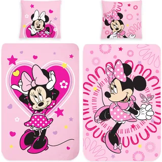 Minnie Mouse Sweet Pink Bettwäsche Biber / Flanell - Rosa