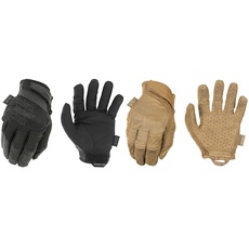 Mechanix Wear Specialty 0,5mm Covert Handschuhe (Large, Vollständig schwarz) & Specialty Vent Coyote Handschuhe (Large, Beige)