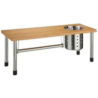 5 five simply smart - Regal zur aufbewahrung von spülbecken bambus - Grau