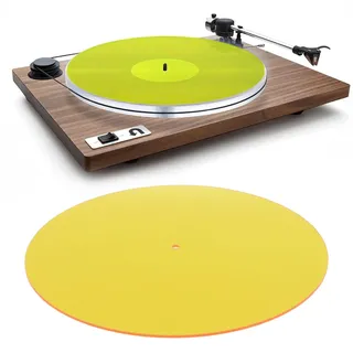 Acryl-Plattenspielermatte, Plattenteller-Slipmat für 12-Zoll-Vintage-Plattenspieler, Ersatz-Schallplatten-Slipmat für 33 1/3 U/min und 45 U/min Schallplatten, Geräuscharm,