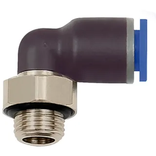 Riegler 109266-125.014-6 L-Steckverschraubung »Blaue Serie«, drehbar, G 1/4 außen, Ø 6 mm, 1Stk