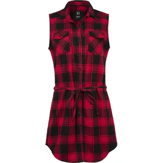 Brandit Textil Gracey Ärmelloses Hemd Rot/Schwarz XS