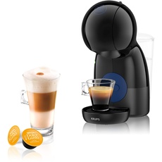 KRUPS Nescafé Dolce Gusto Kaffeemaschine Kapseln, Druck 15 bar, Kaffeepad-Kaffeemaschine, Multi-Kalt- oder Heißgetränke, Intuitiv, Kompakt, Eco-Modus, Piccolo XS Schwarz YY4202FD