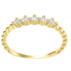 Brilio Ring Charming Gold plattiert mit Zirkonen GR122Y - Circuit: 56 mm sBS0912-56 Marke, Estándar, Metall, Kein Edelstein