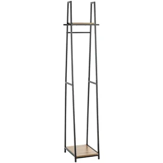 Haku-Möbel Garderobenständer Haku 166 x 38 cm Eiche-Schwarz