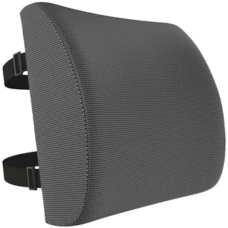 FORTEM Lendenkissen, Rückenkissen, Lordosenstütze Auto, Rückenstütze für Gaming-Stuhl, Memory-Schaum Rückenpolster, Kissen für Schreibtischstuhl, Atmungsaktive & Waschbare Hülle